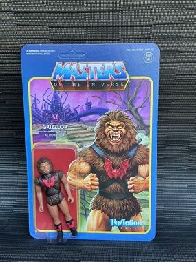 Super7 Masters of the Universe Grizzlor ReAction Figure 3.75 Unpunched Mint MOTU